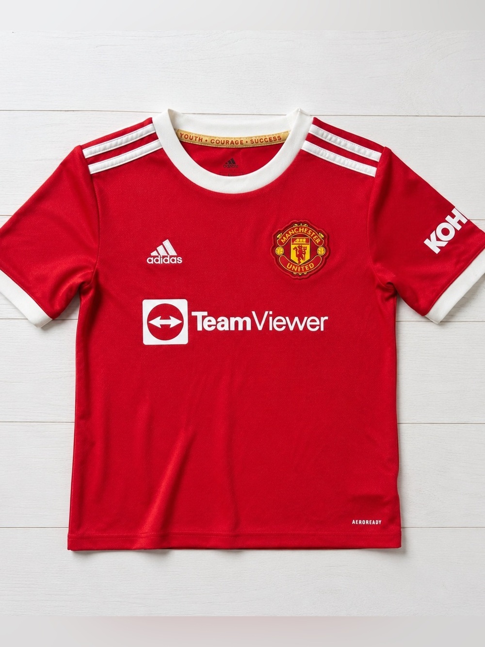 Adidas Youth Manchester United Football Club Authentic Jersey Home 2021/2022